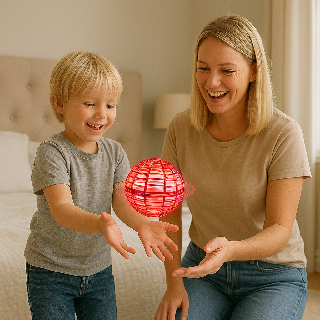 Lysande svävboll för barn