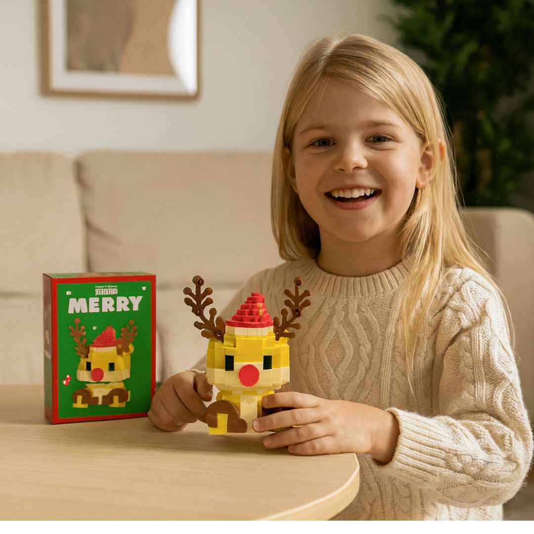 Kreativa byggklossar i julfigurer – kul för hela familjen