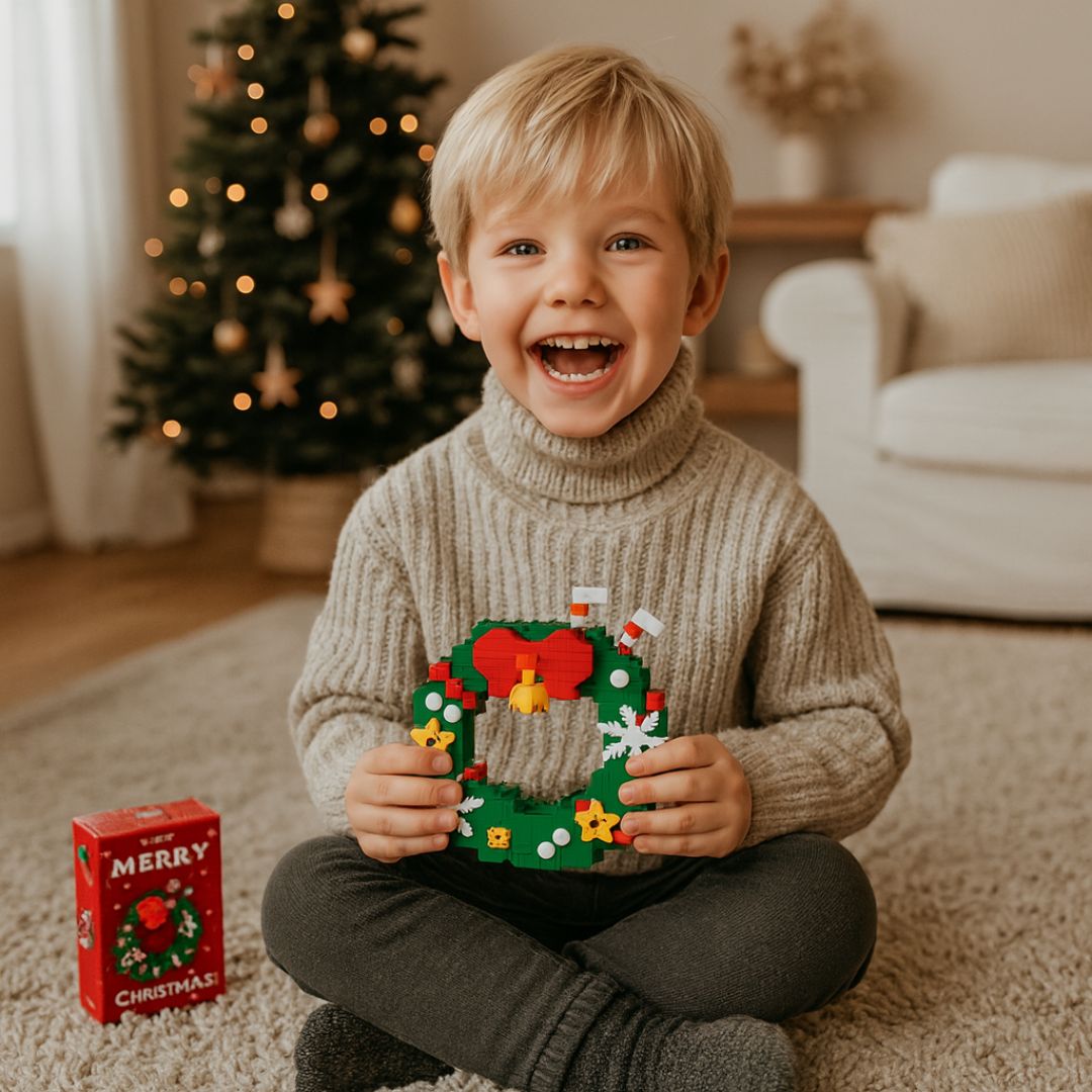 Kreativa byggklossar i julfigurer – kul för hela familjen
