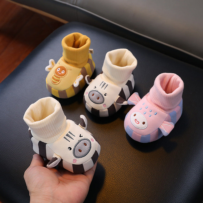 Mjukt gosiga babystrump-skor – varma, halkfria & bekväma