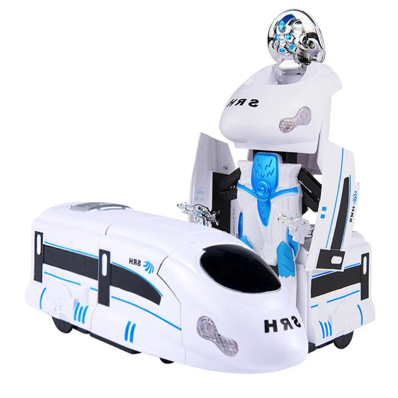 Transformerande robot tågleksak