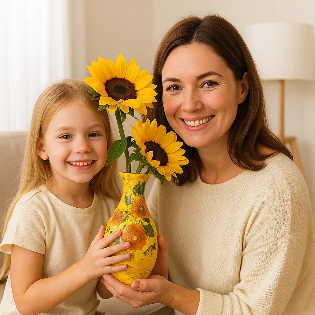 Elegant 3D-pusselvas – Passar för riktiga blommor