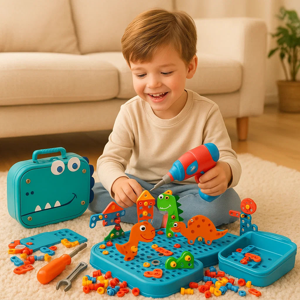 Hantverksset för barn i gullig dino-design