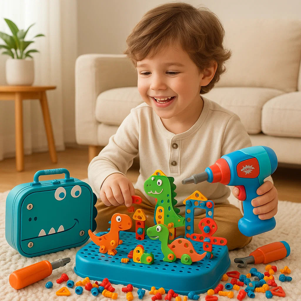 Hantverksset för barn i gullig dino-design