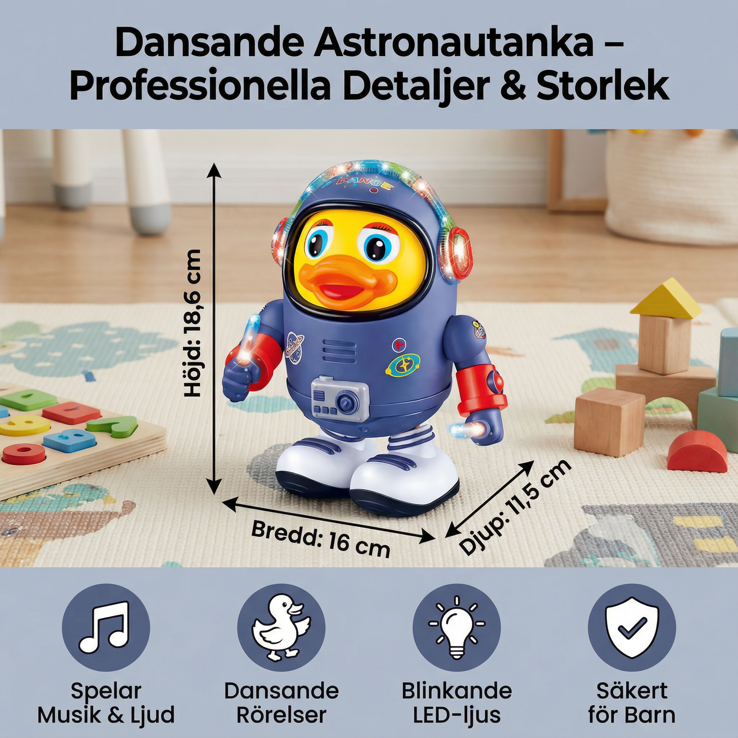 Dansande astronautanka