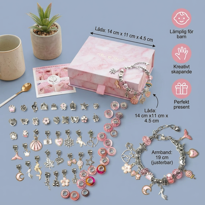 DIY-kit för att göra charmarmband ⎜ Smyckestillverkningsset