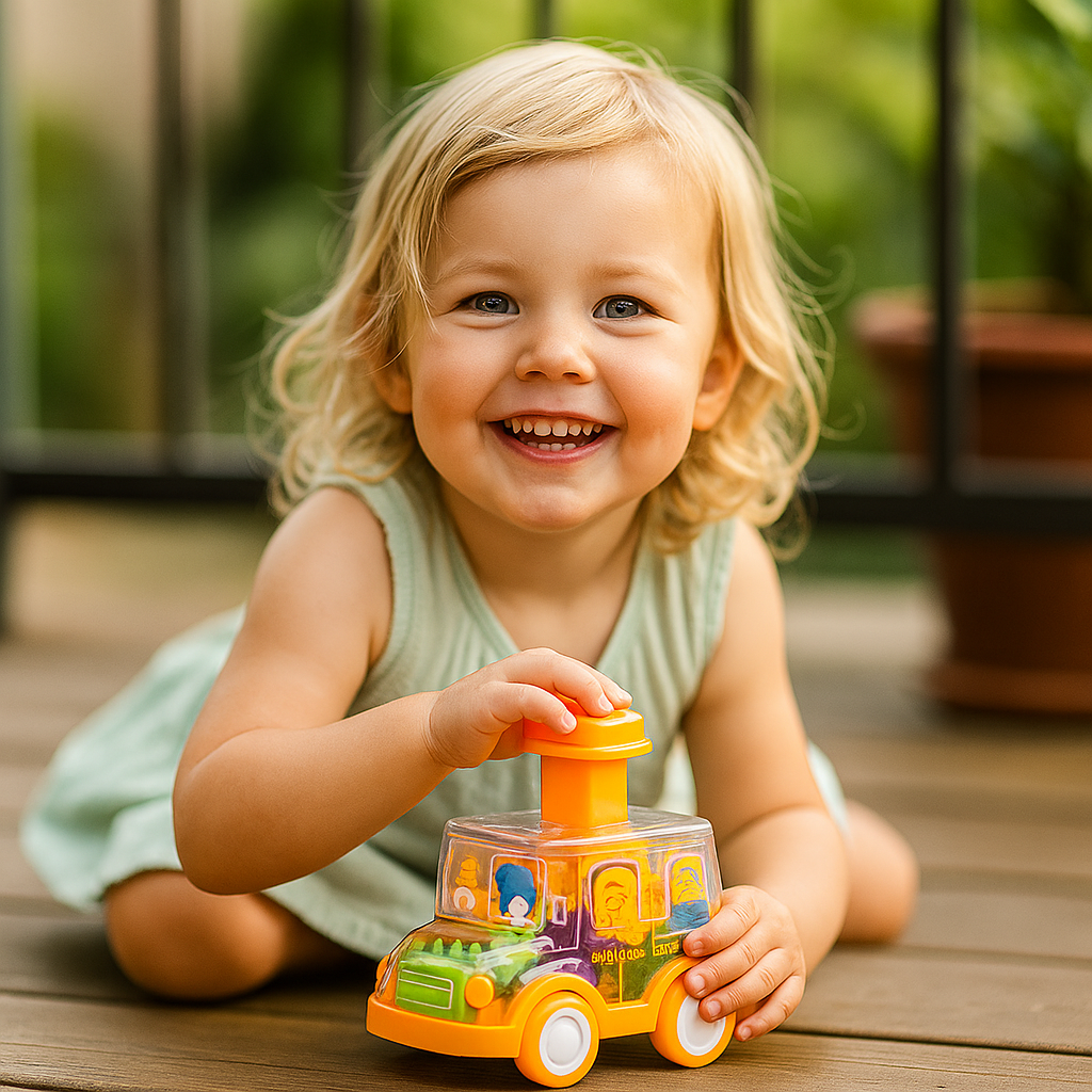 Tryck och kör – Kugghjulsbilar