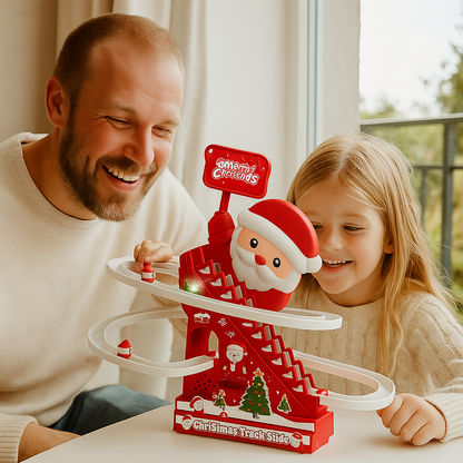 Jultomtens rutschkana med fart och skoj