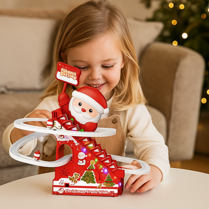 Jultomtens rutschkana med fart och skoj