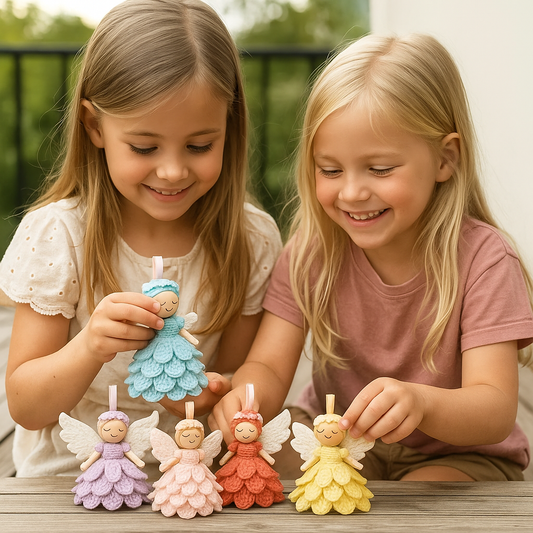 Virkade änglar – gör-det-själv-set