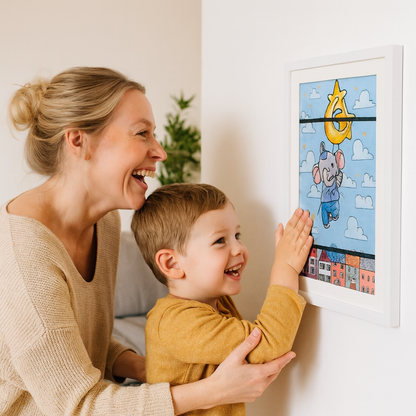 Fotoram – för upp till 150 teckningar