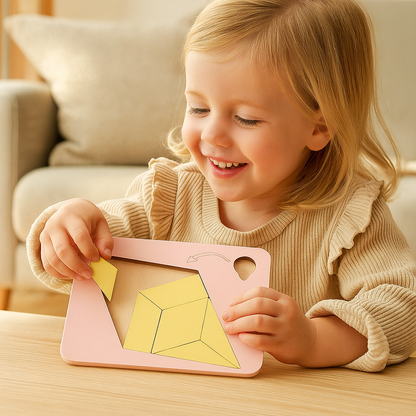 Klassiskt Tangram träpussel