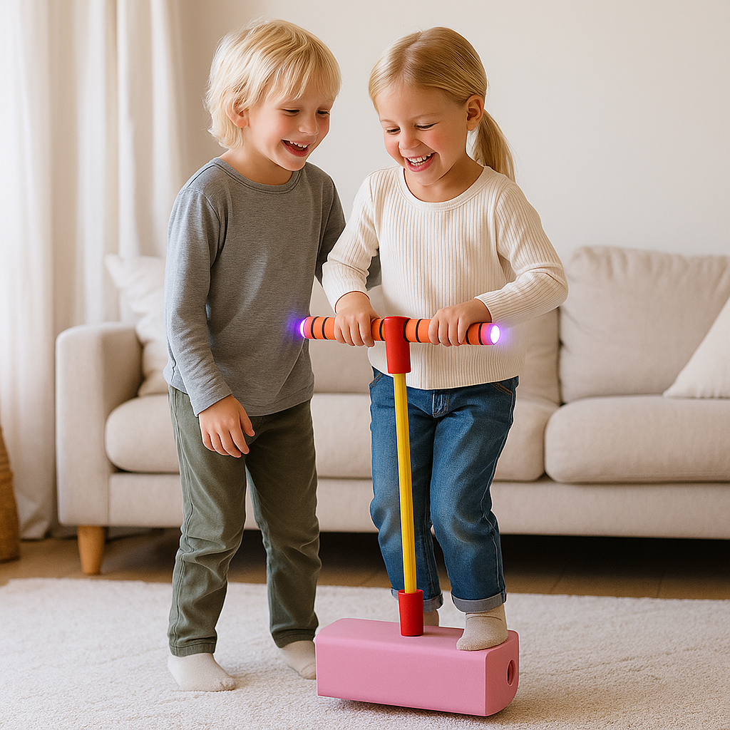 Barnens skum-Pogo-hoppare – Hoppleksak för inomhus och utomhus