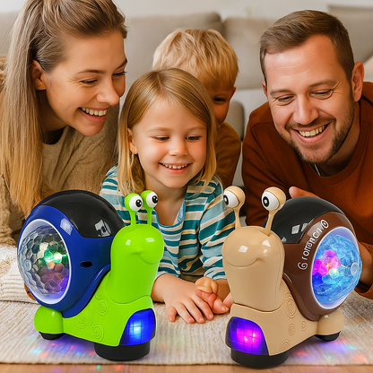 Lysande och musikspelande krypsnäcka leksak