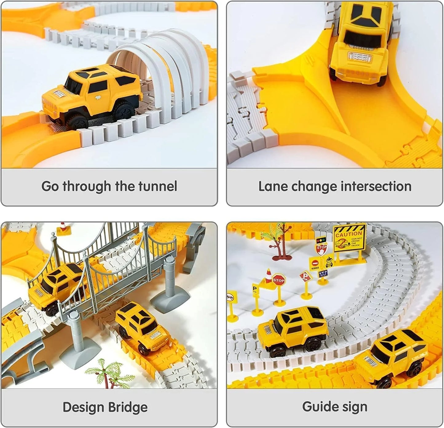 Äventyrsracerbana med spårbilar