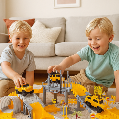 Äventyrsracerbana med spårbilar