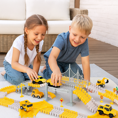 Äventyrsracerbana med spårbilar