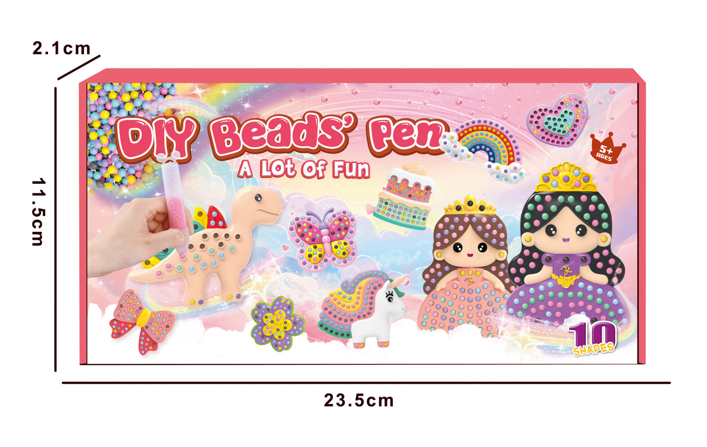 Förtrollande pärlmålning – DIY-set för barn