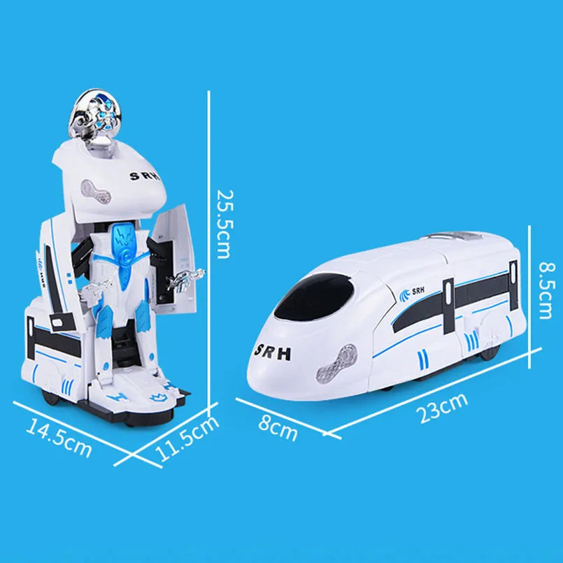 Transformerande robot tågleksak