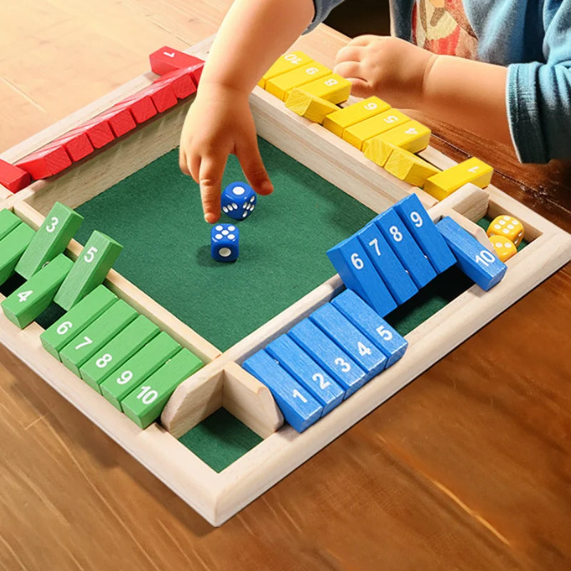 Familjespel Shut The Box – Set för 4 spelare