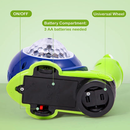 Lysande och musikspelande krypsnäcka leksak