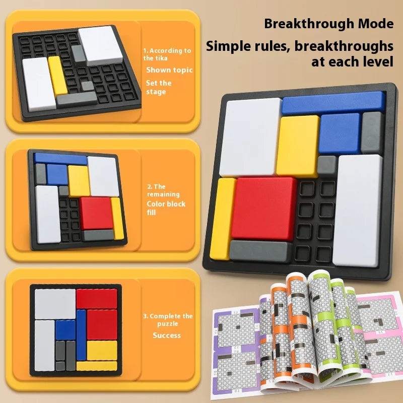 Kreativt geometriskt blockpussel