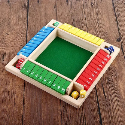 Familjespel Shut The Box – Set för 4 spelare