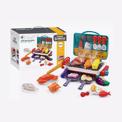 Min första BBQ-grill – Barnkök med rökeffekt och färgändrande mat