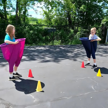 Clownbyxornas familjespel – bollfångning