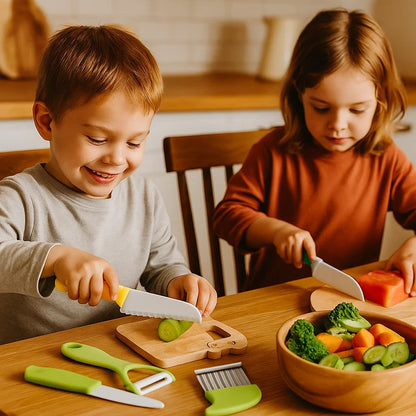 Barnskärknivset | Säkra och roliga köksverktyg för att lära sig skära frukt och grönsaker