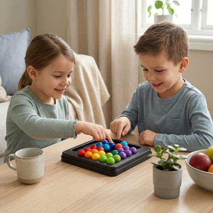 Färgmatchnings-logikspel – interaktivt kulpussel för barn och vuxna