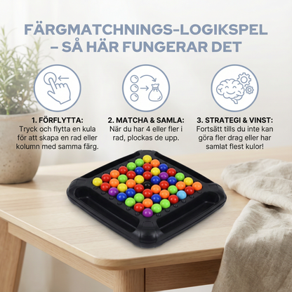 Färgmatchnings-logikspel – interaktivt kulpussel för barn och vuxna