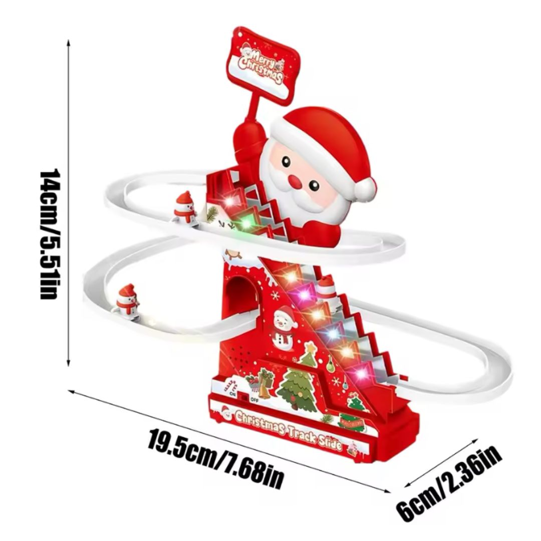 Jultomtens rutschkana med fart och skoj