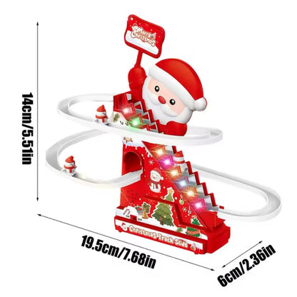 Jultomtens rutschkana med fart och skoj