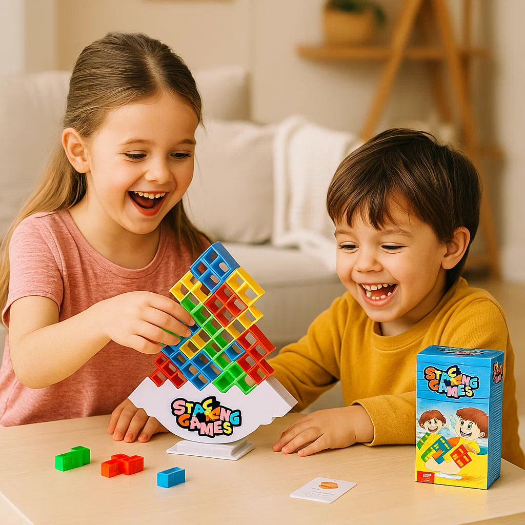 Stapeltorn balansspel