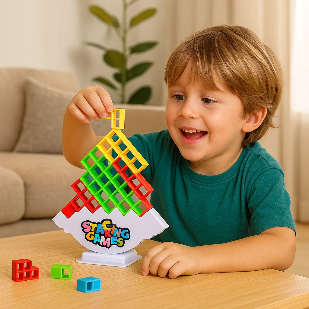 Stapeltorn balansspel