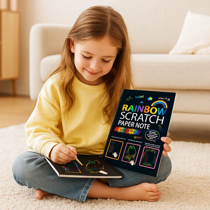 Magiskt regnbågsskrappapper