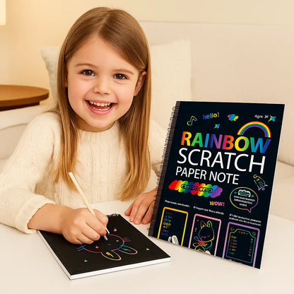Magiskt regnbågsskrappapper