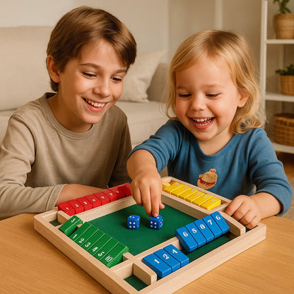 Familjespel Shut The Box – Set för 4 spelare