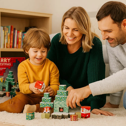 Juliga magnetiska byggklossar