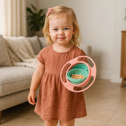 Spillsäker barnskål – Äta utan kladd