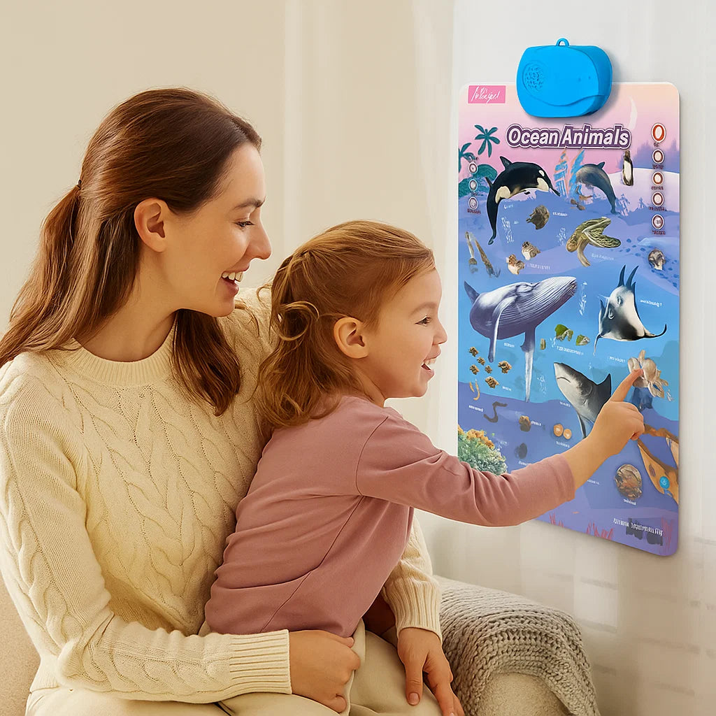 Talande engelsk inlärningstavla för barn