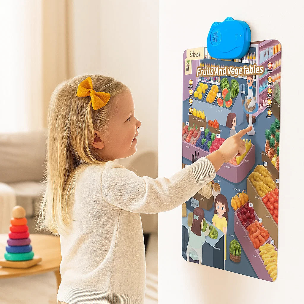 Talande engelsk inlärningstavla för barn