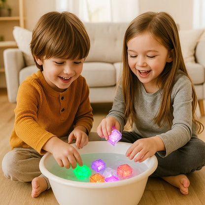 Lysande badkuber – leksak för barn, 6-pack