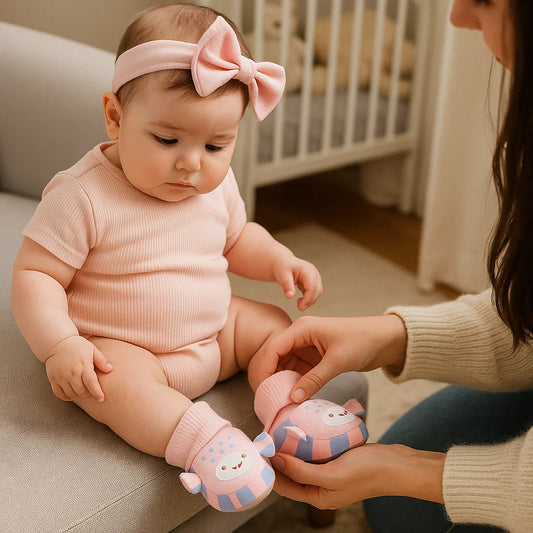 Mjukt gosiga babystrump-skor – varma, halkfria & bekväma