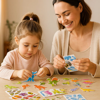 3D tecknad pusselset för barn