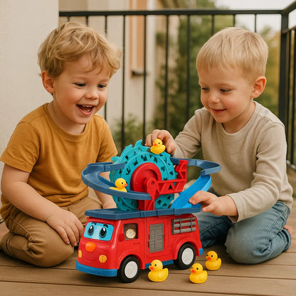 Brandbil med ankrutschbana