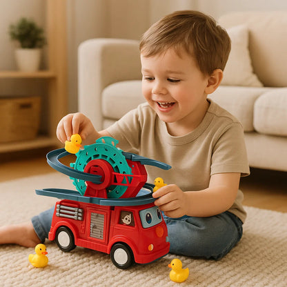 Brandbil med ankrutschbana