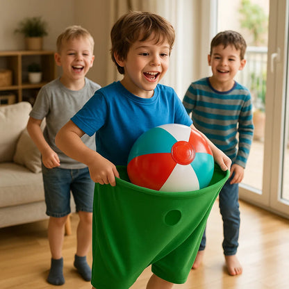 Clownbyxornas familjespel – bollfångning