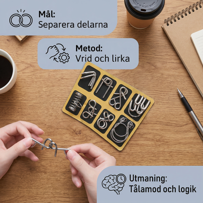Metallpusselringset ⎜ Hjärngymnastik